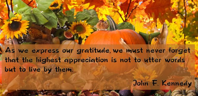 Thanksgiving Thoughts 2018